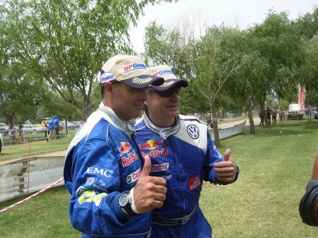 I vincitori: Carlos Sainz e Lucas Cruz